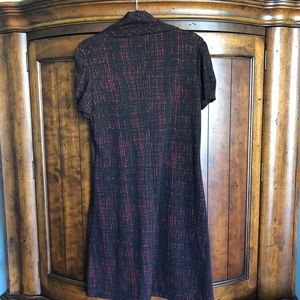 Calvin Klein Dresses - EUC Calvin Klein Red Black Check Cowl Dress Calvin Klein Dresses - EUC Calvin Klein Red Black Check Cowl Dress